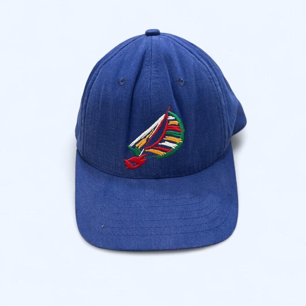 Vintage Beau Ridge Embroidered Sailboat Hat – Blue Nautical Boating Cap